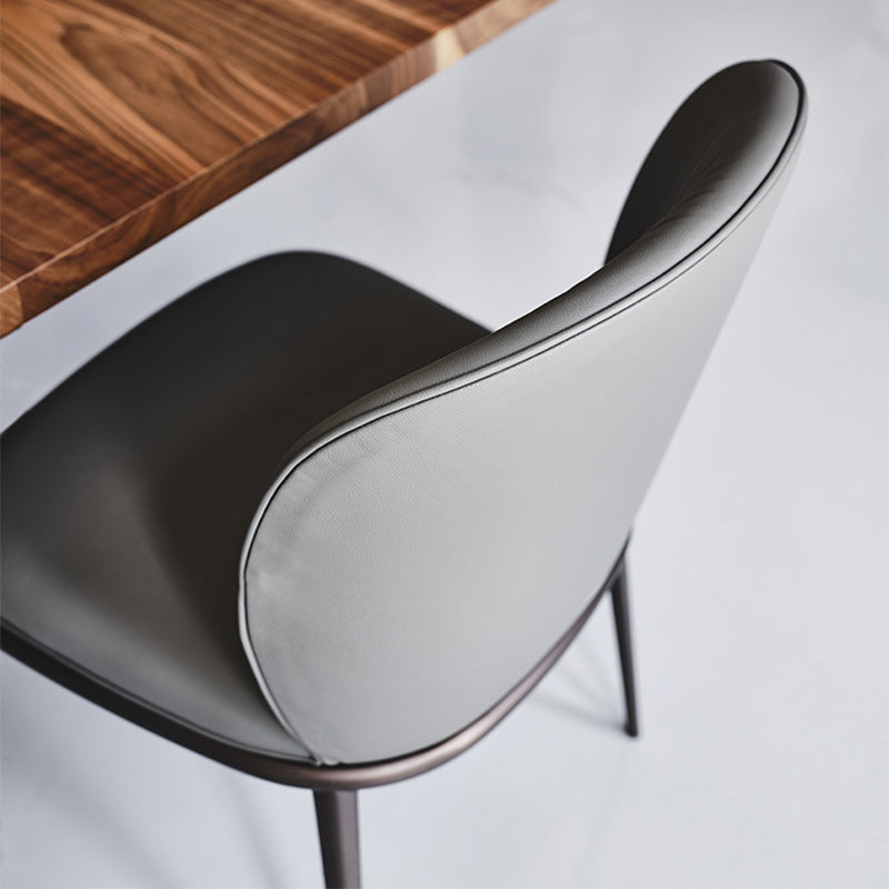 Moderne eetkamerstoelen armloze eetkamerstoelen met metalen benen voor keuken