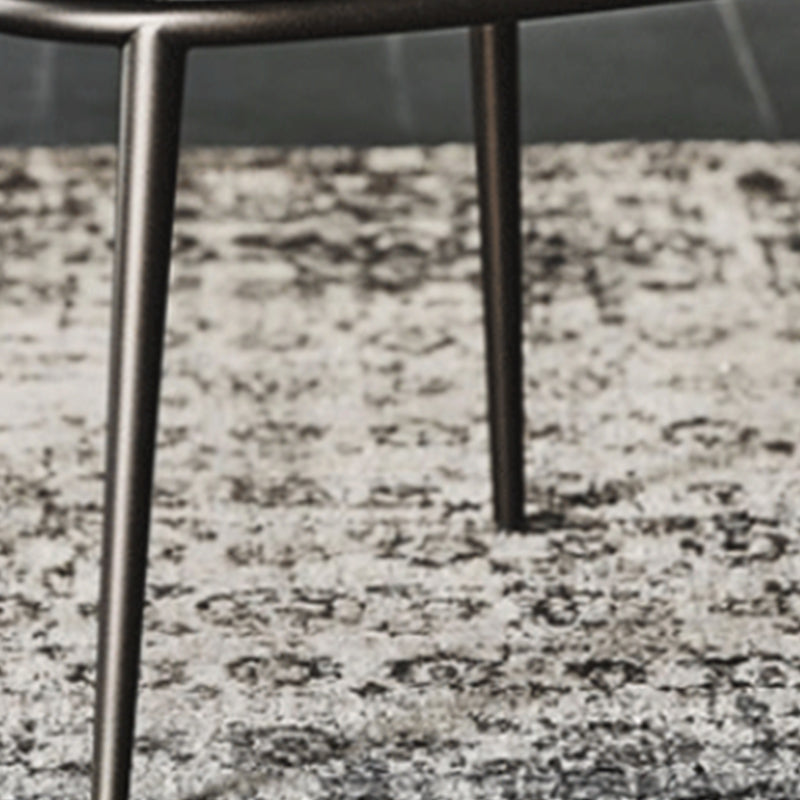 Moderne eetkamerstoelen armloze eetkamerstoelen met metalen benen voor keuken