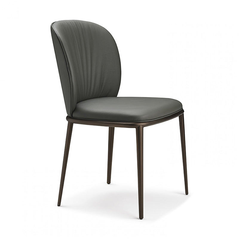 Moderne eetkamerstoelen armloze eetkamerstoelen met metalen benen voor keuken