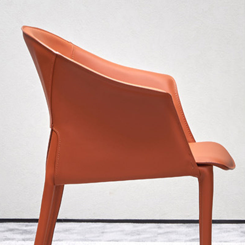 Contemporary Upholstered Arm Chair Solid Back Dining Chair for Dining Room Clearhalo 'Dining Chairs' 'Dining Tables & Seating' 'dining_chair' 'furn' 'furn_dining_chair' 'Furniture' 'Kitchen & Dining Furniture' 5971363