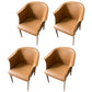 Contemporary Upholstered Arm Chair Solid Back Dining Chair for Dining Room Coffee 4 Piece Set Clearhalo 'Dining Chairs' 'Dining Tables & Seating' 'dining_chair' 'furn' 'furn_dining_chair' 'Furniture' 'Kitchen & Dining Furniture' 5971371