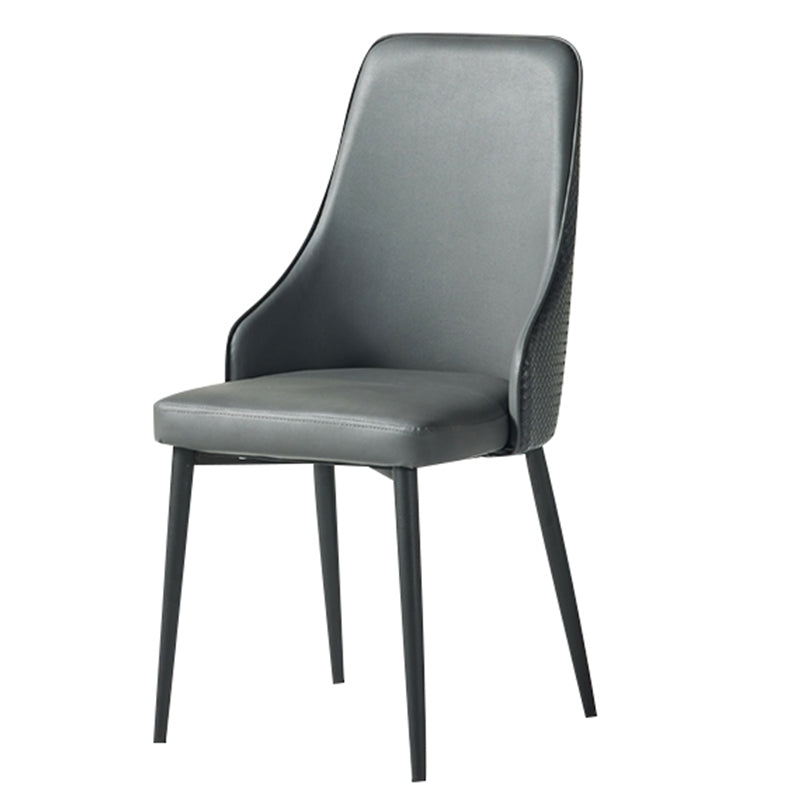 Parsons Dining Accent Chair Industrial Upholstered Dining Side Chair Grey 1 Piece Clearhalo 'Dining Chairs' 'Dining Tables & Seating' 'dining_chair' 'furn' 'furn_dining_chair' 'Furniture' 'Kitchen & Dining Furniture' 5971395