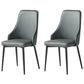 Parsons Dining Accent Chair Industrial Upholstered Dining Side Chair Grey 2 Piece Set Clearhalo 'Dining Chairs' 'Dining Tables & Seating' 'dining_chair' 'furn' 'furn_dining_chair' 'Furniture' 'Kitchen & Dining Furniture' 5971405