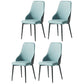 Parsons Dining Accent Chair Industrial Upholstered Dining Side Chair Gray Light Blue 4 Piece Set Clearhalo 'Dining Chairs' 'Dining Tables & Seating' 'dining_chair' 'furn' 'furn_dining_chair' 'Furniture' 'Kitchen & Dining Furniture' 5971409