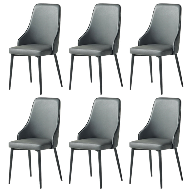 Parsons Dining Accent Chair Industrial Upholstered Dining Side Chair Grey 6 Piece Set Clearhalo 'Dining Chairs' 'Dining Tables & Seating' 'dining_chair' 'furn' 'furn_dining_chair' 'Furniture' 'Kitchen & Dining Furniture' 5971419