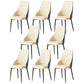 Parsons Dining Accent Chair Industrial Upholstered Dining Side Chair Gray-White 8 Piece Set Clearhalo 'Dining Chairs' 'Dining Tables & Seating' 'dining_chair' 'furn' 'furn_dining_chair' 'Furniture' 'Kitchen & Dining Furniture' 5971422