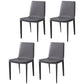 Modern Dining Chairs Armless Dining Chair with Metal Legs for Kitchen