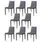 Modern Dining Chairs Armless Dining Chair with Metal Legs for Kitchen