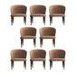 Modern Dining Chairs Armless Dining Chair with Wooden Legs for Kitchen