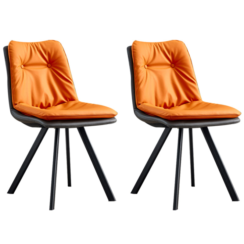 Silla de comedor para comedor tapizado industrial Parsons laterales de comedor