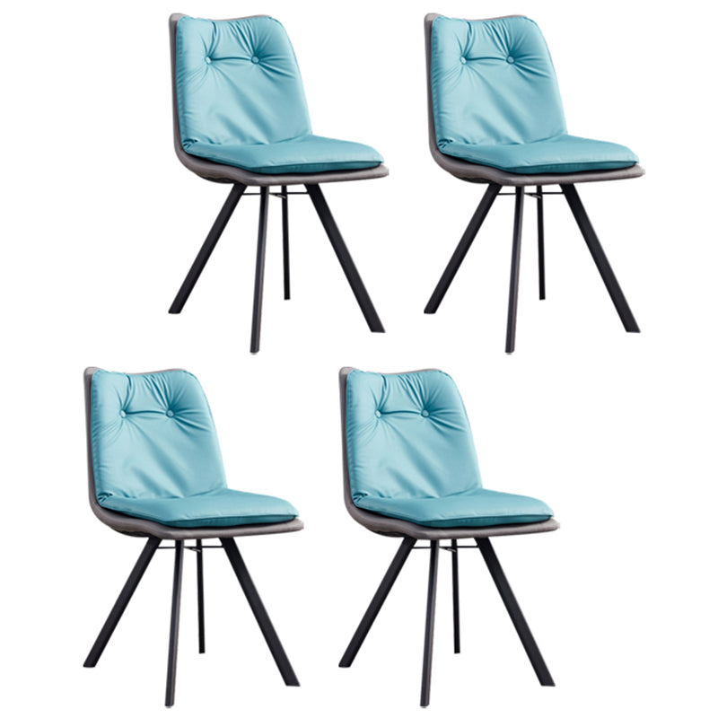 Silla de comedor para comedor tapizado industrial Parsons laterales de comedor