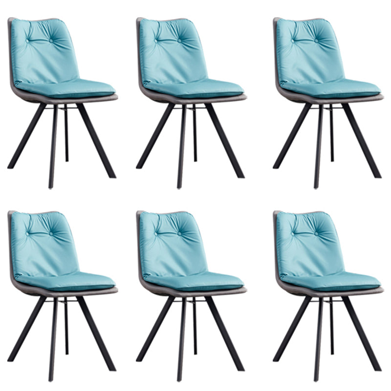 Silla de comedor para comedor tapizado industrial Parsons laterales de comedor