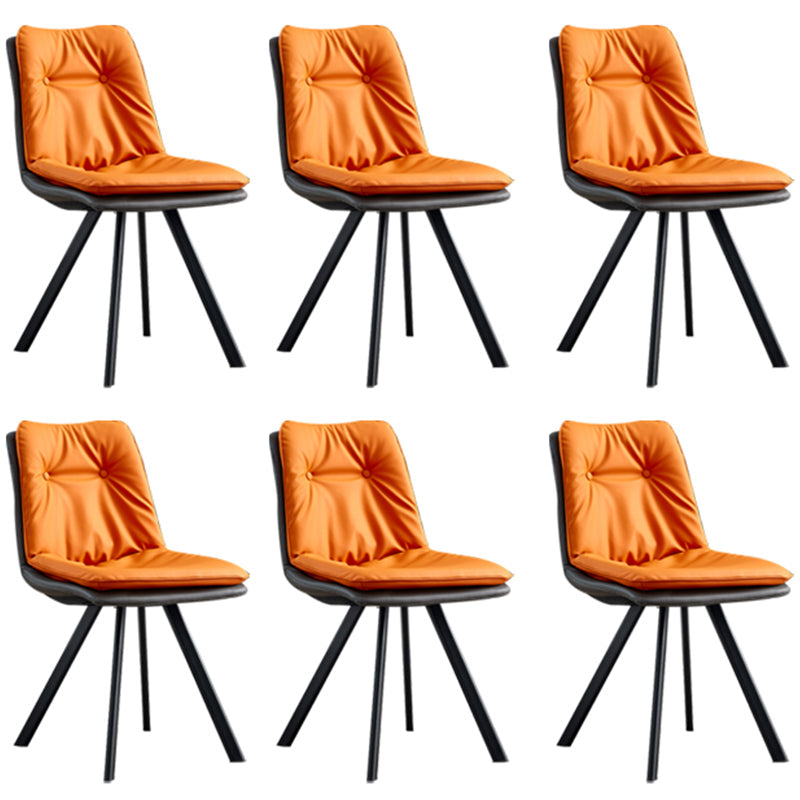 Silla de comedor para comedor tapizado industrial Parsons laterales de comedor