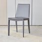 Metal Modern Indoor Side Chair Solid Back Dining Chair with 4Legs
