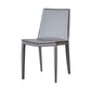 Metal Modern Indoor Side Chair Solid Back Dining Chair with 4Legs