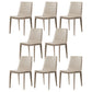 Metal Modern Indoor Side Chair Solid Back Dining Chair with 4Legs
