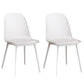 Modern Dining Chairs Armless Dining Chair with Plastic Legs for Kitchen