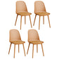 Modern Dining Chairs Armless Dining Chair with Plastic Legs for Kitchen