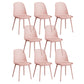 Modern Dining Chairs Armless Dining Chair with Plastic Legs for Kitchen