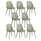 Modern Dining Chairs Armless Dining Chair with Plastic Legs for Kitchen