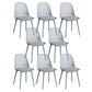 Modern Dining Chairs Armless Dining Chair with Plastic Legs for Kitchen