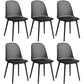 Modern Dining Chairs Armless Dining Chair with Plastic Legs for Kitchen