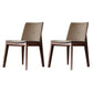Solid Wood Armless Dining Chairs Upholstered Dining Accent Chair Walnut 2 Piece Set Clearhalo 'Dining Chairs' 'Dining Tables & Seating' 'dining_chair' 'furn' 'furn_dining_chair' 'Furniture' 'Kitchen & Dining Furniture' 5971560
