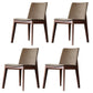 Solid Wood Armless Dining Chairs Upholstered Dining Accent Chair Walnut 4 Piece Set Clearhalo 'Dining Chairs' 'Dining Tables & Seating' 'dining_chair' 'furn' 'furn_dining_chair' 'Furniture' 'Kitchen & Dining Furniture' 5971562