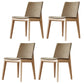 Solid Wood Armless Dining Chairs Upholstered Dining Accent Chair Wood 4 Piece Set Clearhalo 'Dining Chairs' 'Dining Tables & Seating' 'dining_chair' 'furn' 'furn_dining_chair' 'Furniture' 'Kitchen & Dining Furniture' 5971564
