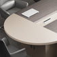 Contemporary Executive Desk Office Oval Executive Desk with Hutch Clearhalo 'furn' 'furn_office_desk' 'Furniture' 'Office Desks' 'Office Furniture' 'office_desk' 5971605