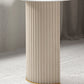 23.6 "Escritorio de escritura de ancho Pedestal Beige Glam Office Desk for Home