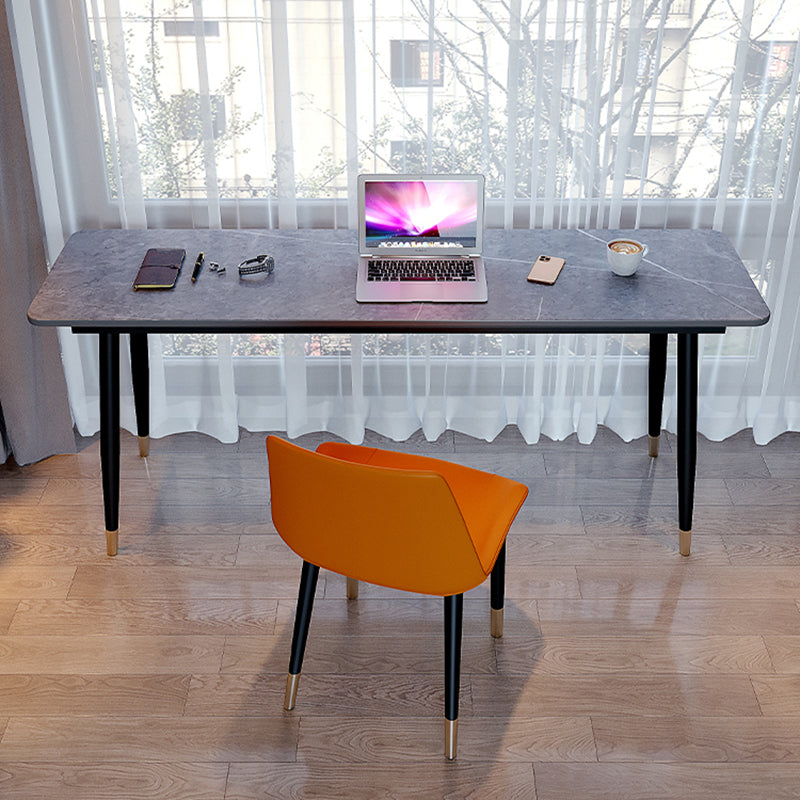 Scrivania industriale rettangolare scrivania domestica con gambe metalliche