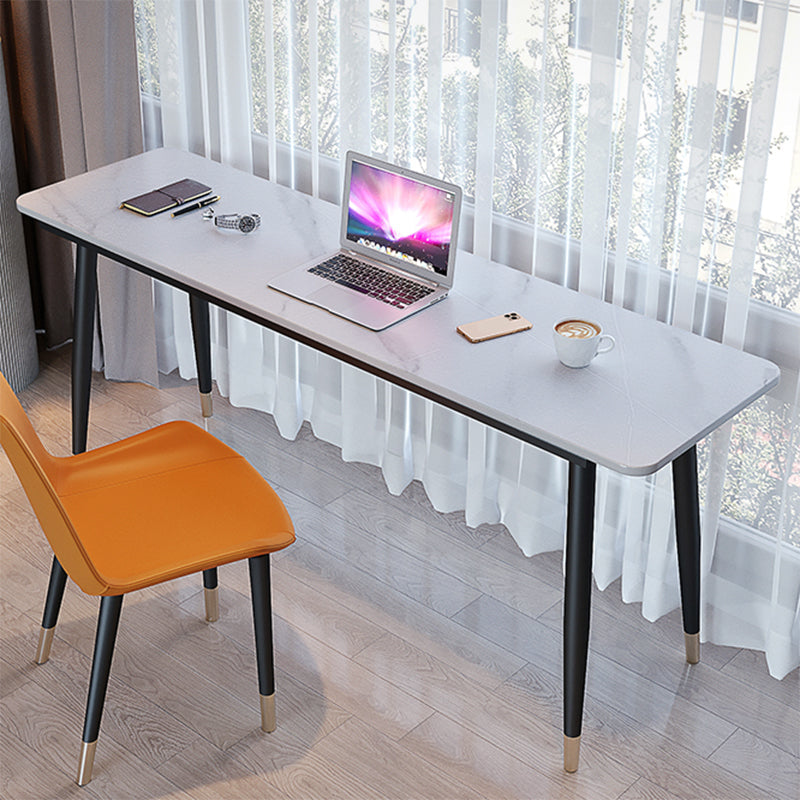 Scrivania industriale rettangolare scrivania domestica con gambe metalliche