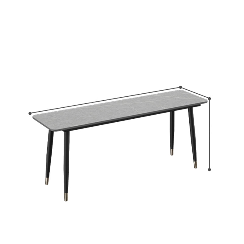 Scrivania industriale rettangolare scrivania domestica con gambe metalliche