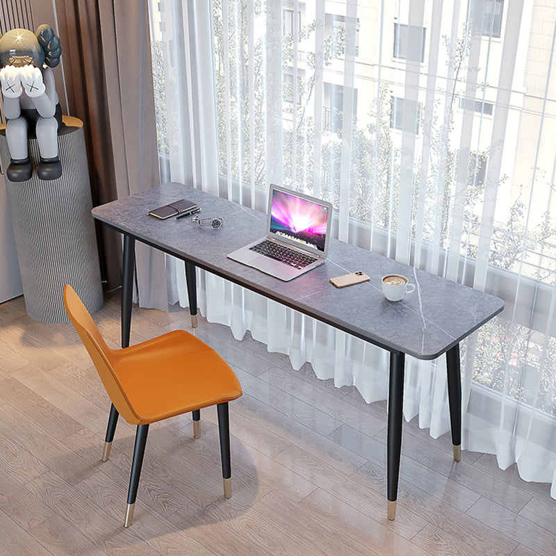 Scrivania industriale rettangolare scrivania domestica con gambe metalliche