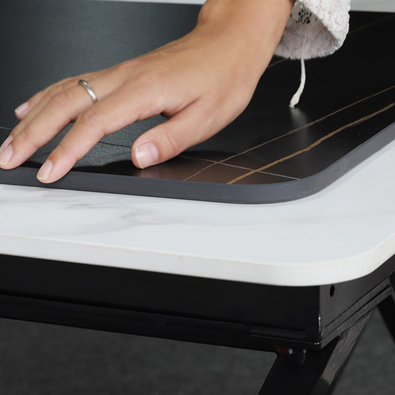 Industrial Stone Sled Writing Desk Rectangular Office Desk for Home Clearhalo 'furn' 'furn_office_desk' 'Furniture' 'Office Desks' 'Office Furniture' 'office_desk' 5971806