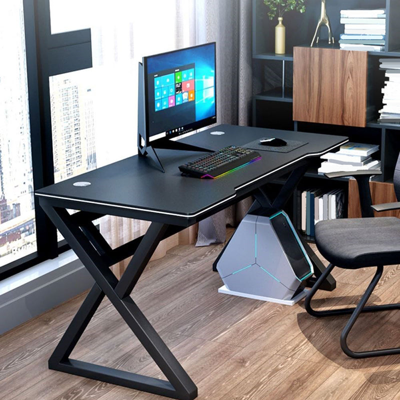 Ergonomic Trestle Gaming Desk Modern Computer Desk for Dormitory Clearhalo 'furn' 'furn_office_desk' 'Furniture' 'Office Desks' 'Office Furniture' 'office_desk' 5971831