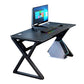 Ergonomic Trestle Gaming Desk Modern Computer Desk for Dormitory Clearhalo 'furn' 'furn_office_desk' 'Furniture' 'Office Desks' 'Office Furniture' 'office_desk' 5971838