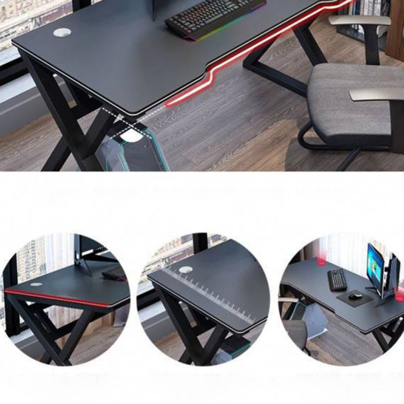 Ergonomic Trestle Gaming Desk Modern Computer Desk for Dormitory Clearhalo 'furn' 'furn_office_desk' 'Furniture' 'Office Desks' 'Office Furniture' 'office_desk' 5971840