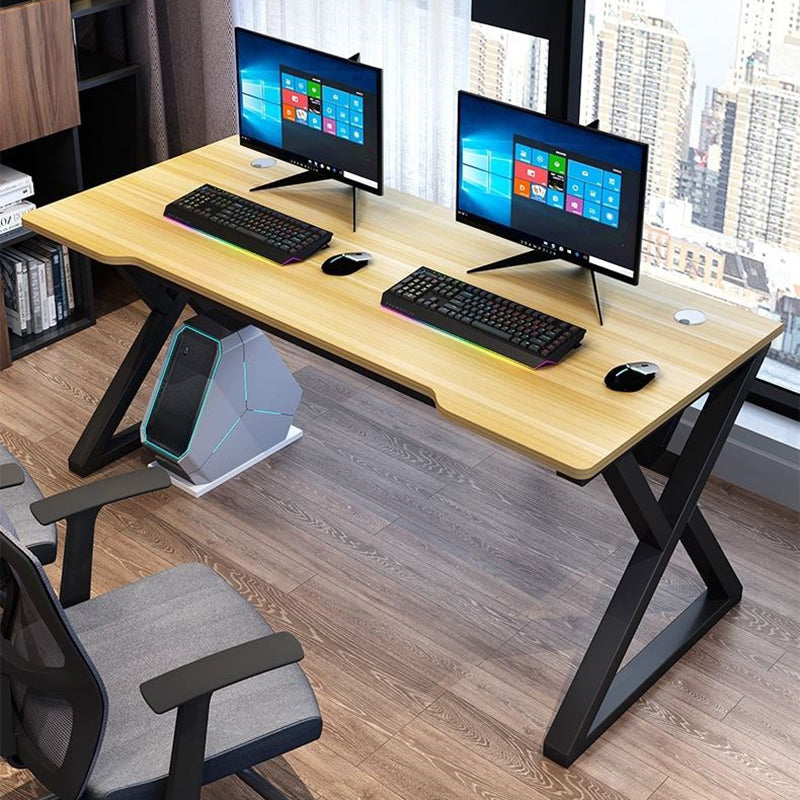 Ergonomic Trestle Gaming Desk Modern Computer Desk for Dormitory Clearhalo 'furn' 'furn_office_desk' 'Furniture' 'Office Desks' 'Office Furniture' 'office_desk' 5971845