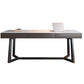 Home Industrial Rectangular Writing Desk Office Desk con patas de metal
