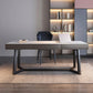 Home Industrial Rectangular Writing Desk Office Desk con patas de metal