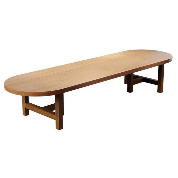 Industrial Rectangular Office Desk Solid Wood H-Shape Writing Desk Clearhalo 'furn' 'furn_office_desk' 'Furniture' 'Office Desks' 'Office Furniture' 'office_desk' 5971932