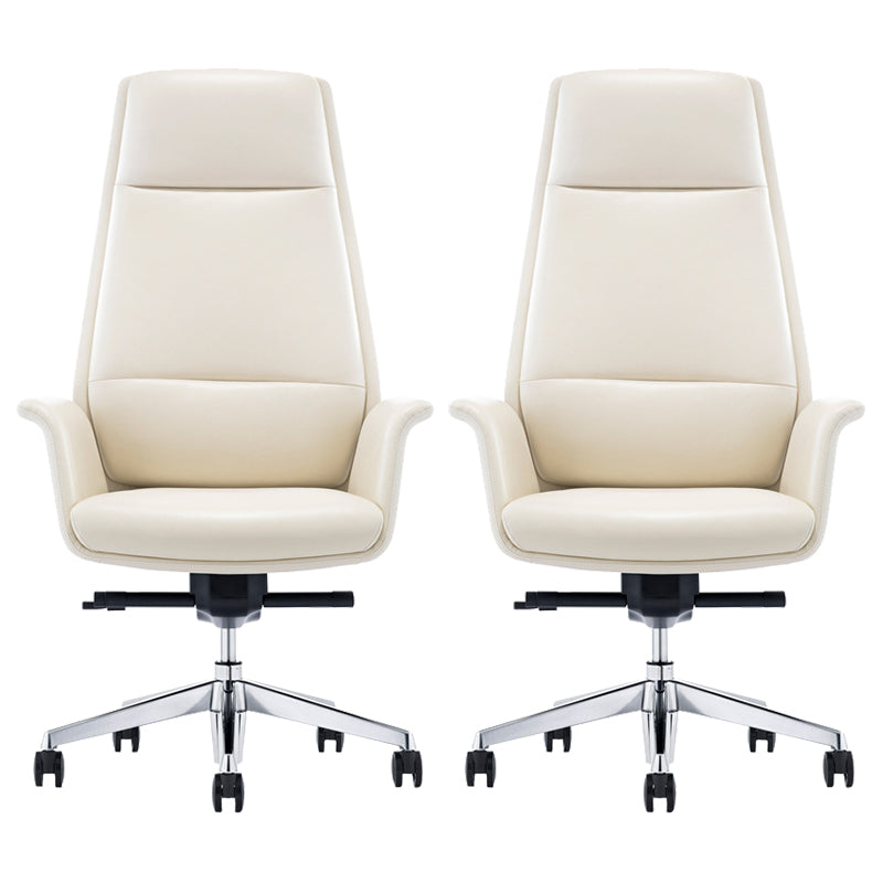 Contemporary Adjustable Seat Height Chair Conference Swivel Chair 2 Piece Set With Headrest Clearhalo 'furn' 'furn_office_chair' 'Furniture' 'Office Chairs' 'Office Furniture' 'office_chair' 5972020