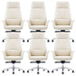 Contemporary Adjustable Seat Height Chair Conference Swivel Chair 6 Piece Set With Headrest Clearhalo 'furn' 'furn_office_chair' 'Furniture' 'Office Chairs' 'Office Furniture' 'office_chair' 5972024