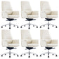 Contemporary Adjustable Seat Height Chair Conference Swivel Chair 6 Piece Set Without Headrest Clearhalo 'furn' 'furn_office_chair' 'Furniture' 'Office Chairs' 'Office Furniture' 'office_chair' 5972033