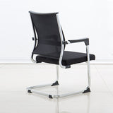 Sage de chaise de bureau à domicile à mi-retour et arrière sans roues chaise de conférence