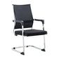 Chaise de bureau à domicile avec dossier moyen, siège et dossier en maille, sans roues, chaise de conférence