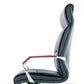 Contemporary Arm Chair Fixed Arms Blue Faux Leather Office Chair Clearhalo 'furn' 'furn_office_chair' 'Furniture' 'Office Chairs' 'Office Furniture' 'office_chair' 5972128