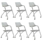 Contemporary Fixed Arms Swivel Chair Gray Cushion Conference Chair 6 Piece Set Clearhalo 'furn' 'furn_office_chair' 'Furniture' 'Office Chairs' 'Office Furniture' 'office_chair' 5972144